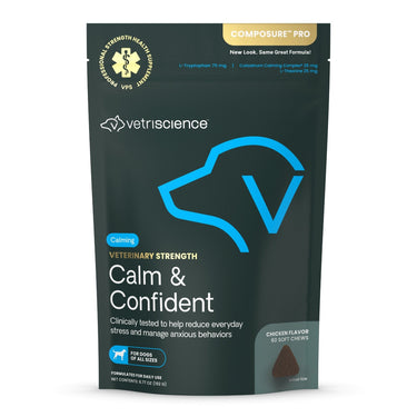 Front of Veterinary Strength Calm & Confident bag