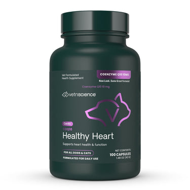 Front of VetriScience CoQ10 Healthy Heart bottle