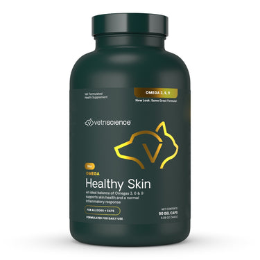 Front of Omega Healthy Skin bottle