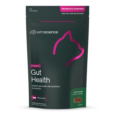 Front of VetriScience Gut Health for Cats bag