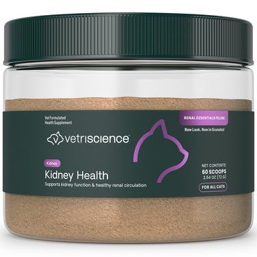Front of VetriScience Kidney Health Powder for cats