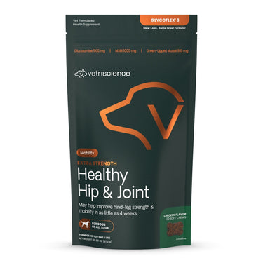 Front of VetriScience Extra Strength Healthy Hip & Joint bag