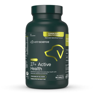 Front of 27+ Active Health bottle