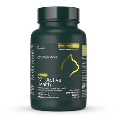 Front of VetriScience 27+ Active Health bottle
