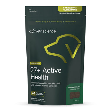 Front of VetriScience 27+ Active Health bag