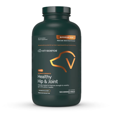 Front of VetriScience Ultimate Strength Healthy Hip & Joint bottle